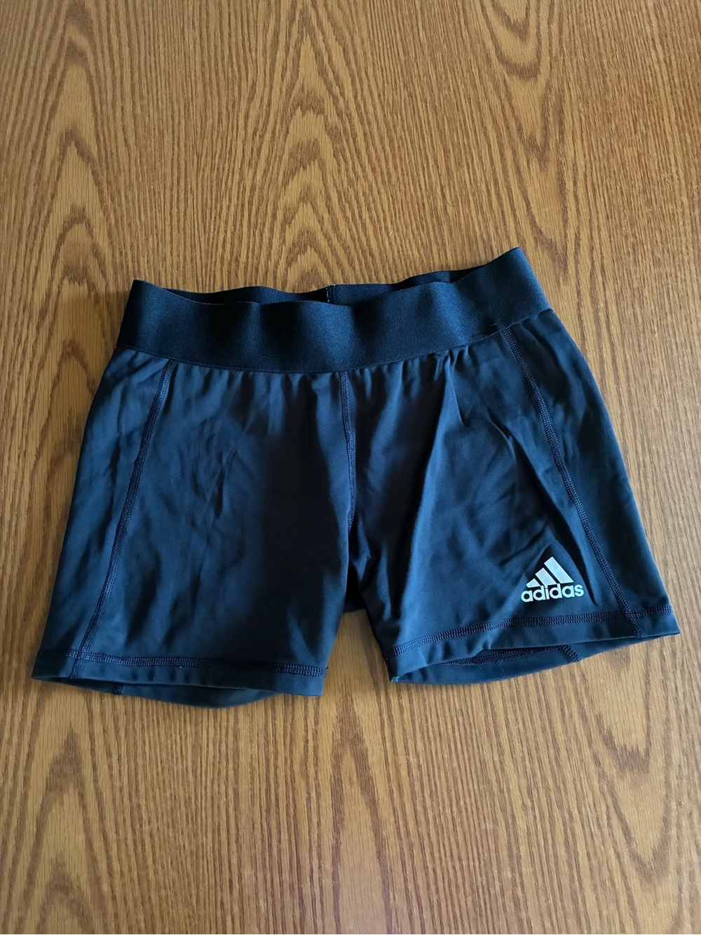adidas Women's Black  Athletic Shorts with Logo